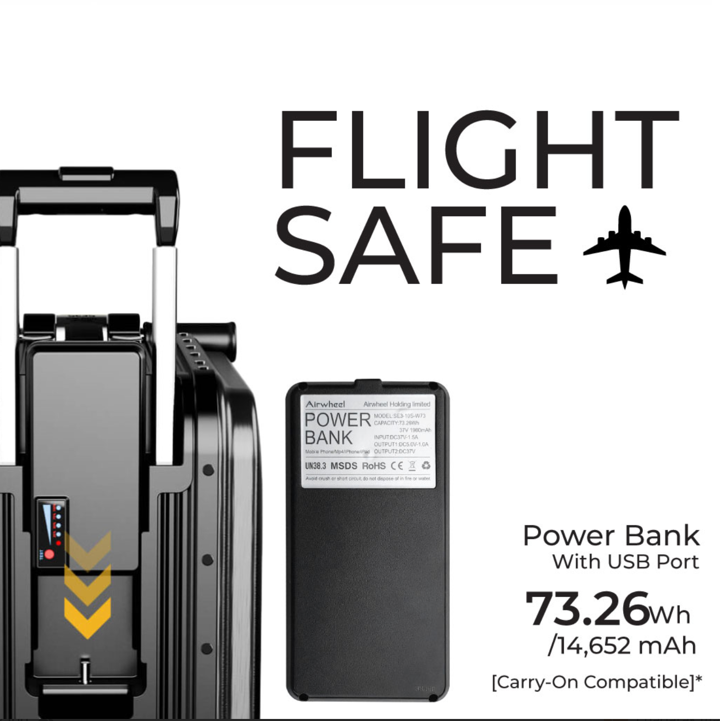 Airwheel SE3S Pink– Smart Rideable Suitcase