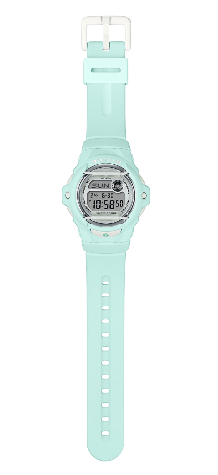 BG169U-3D BABY G DIG RENEWAL BG 169R-3D, GREEN RESIN BAND