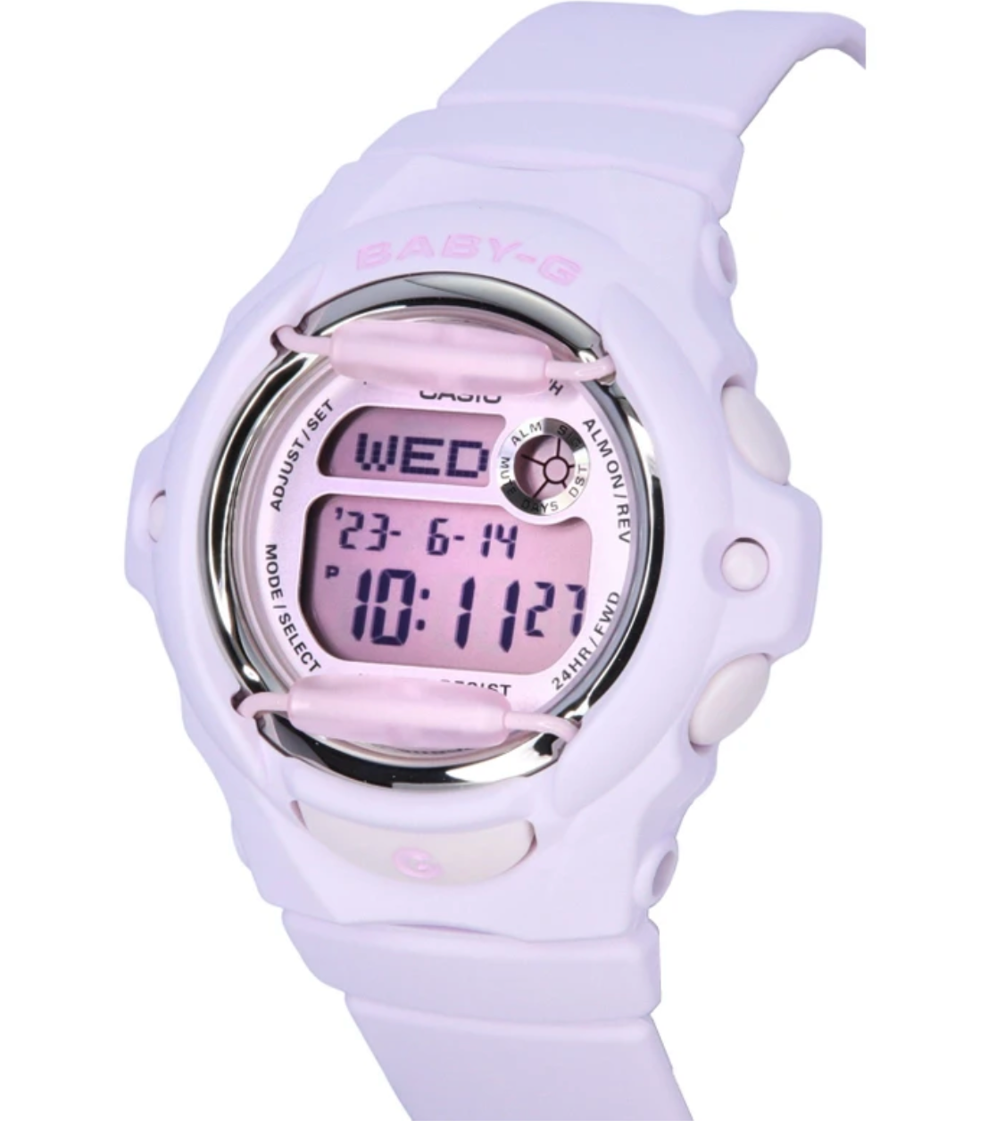 BG169U-4B BABY G DIG RENEWAL BG 169M-4D, PINK RESIN BAND