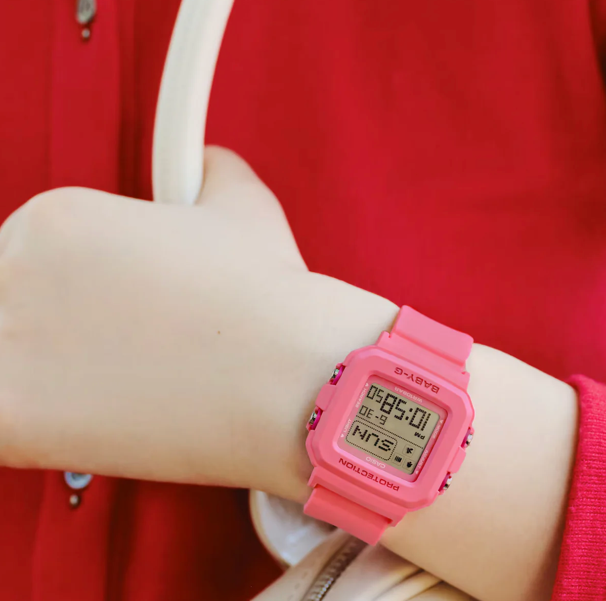 BGD10KH-4D BABY G DIG HEART POP, PINK RESIN BAND & CASE