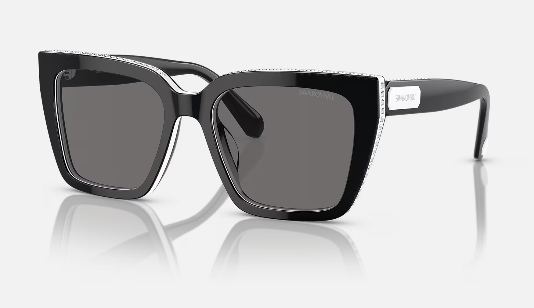 SWAROVSKI 0SK6013 BLACK W/DARK GREY