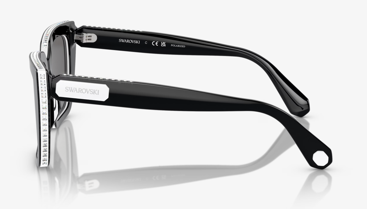 SWAROVSKI 0SK6013 BLACK W/DARK GREY