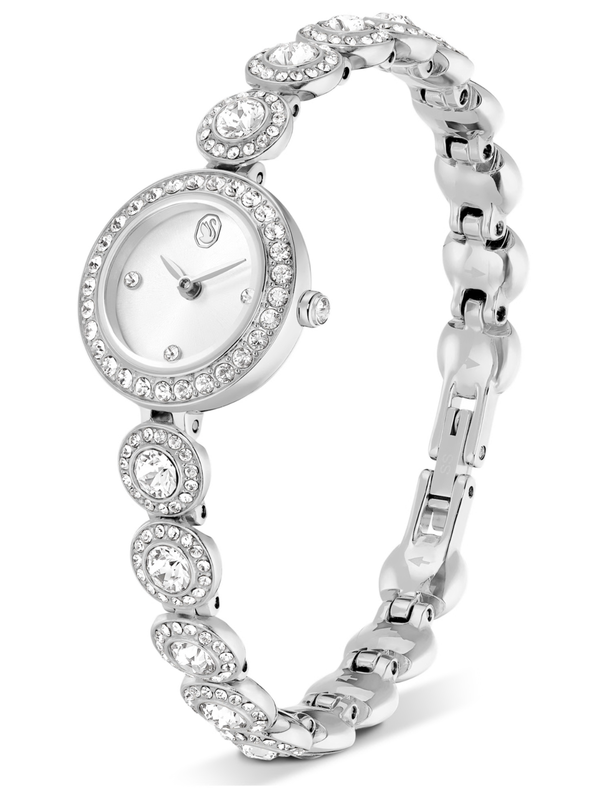 5737038 Una Angelic watch Crystal bracelet, Silver Tone, Stainless steel
