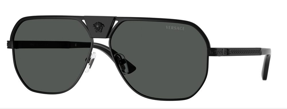 VERSACE 0VE2294 12618761 MATTE BLACK W/DARK GREY