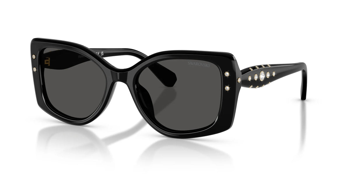 SWAROVSKI 0SK6058U 10018754 BLACK W/ DARK GREY