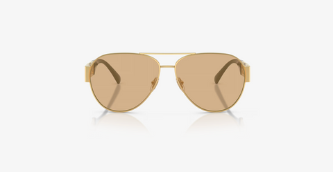 VERSACE OVE2289 1002D861 GOLD W/LIGHT YELLOW MIRROR SILVER INT