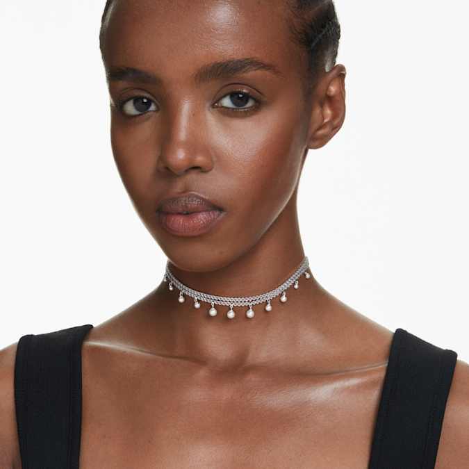 5720865 SS25 CAPSULE:CHOKER PRL WHITE/RHS