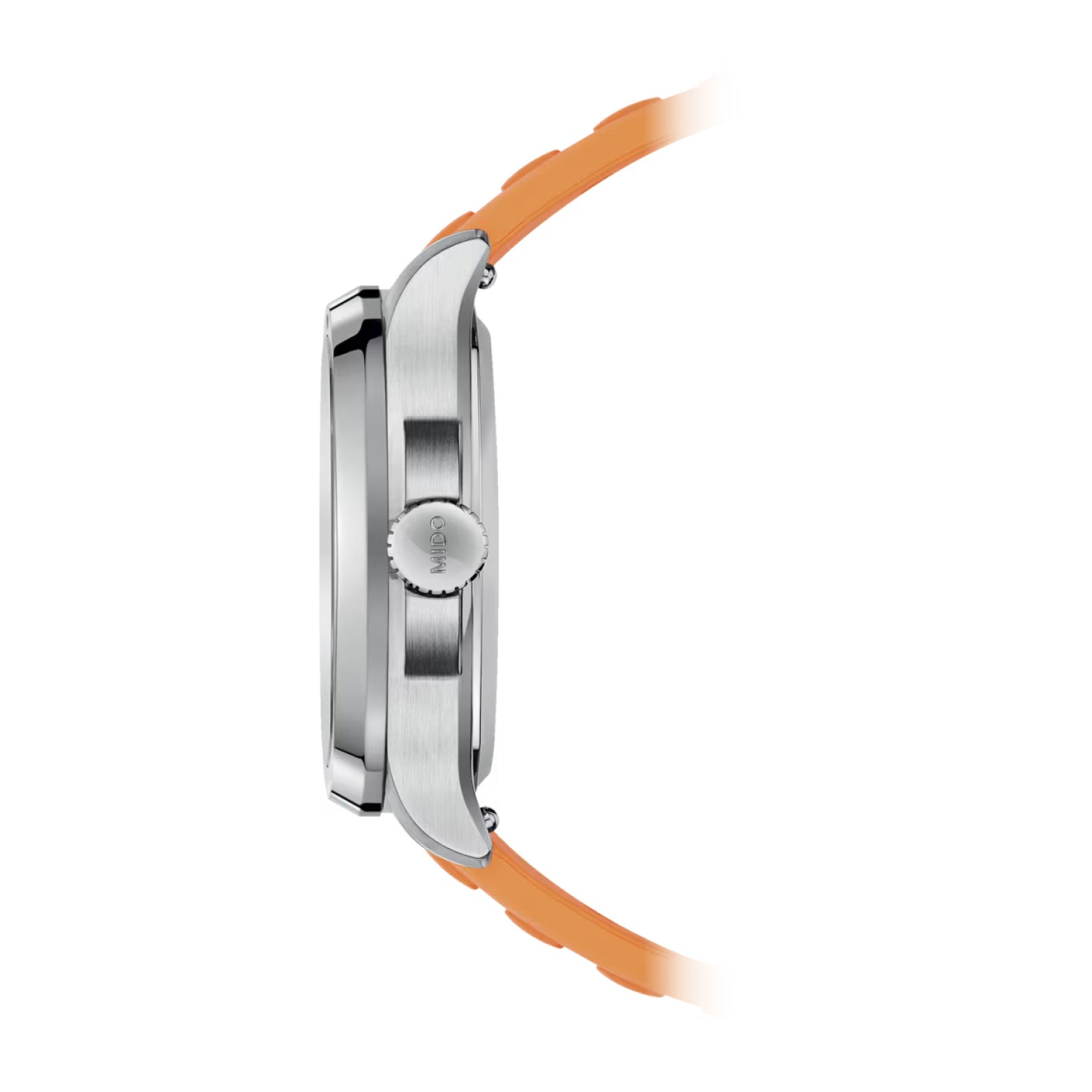 MIDO MULTIFORT GS AUTO STEEL ORANGE STRAP GREY DIAL