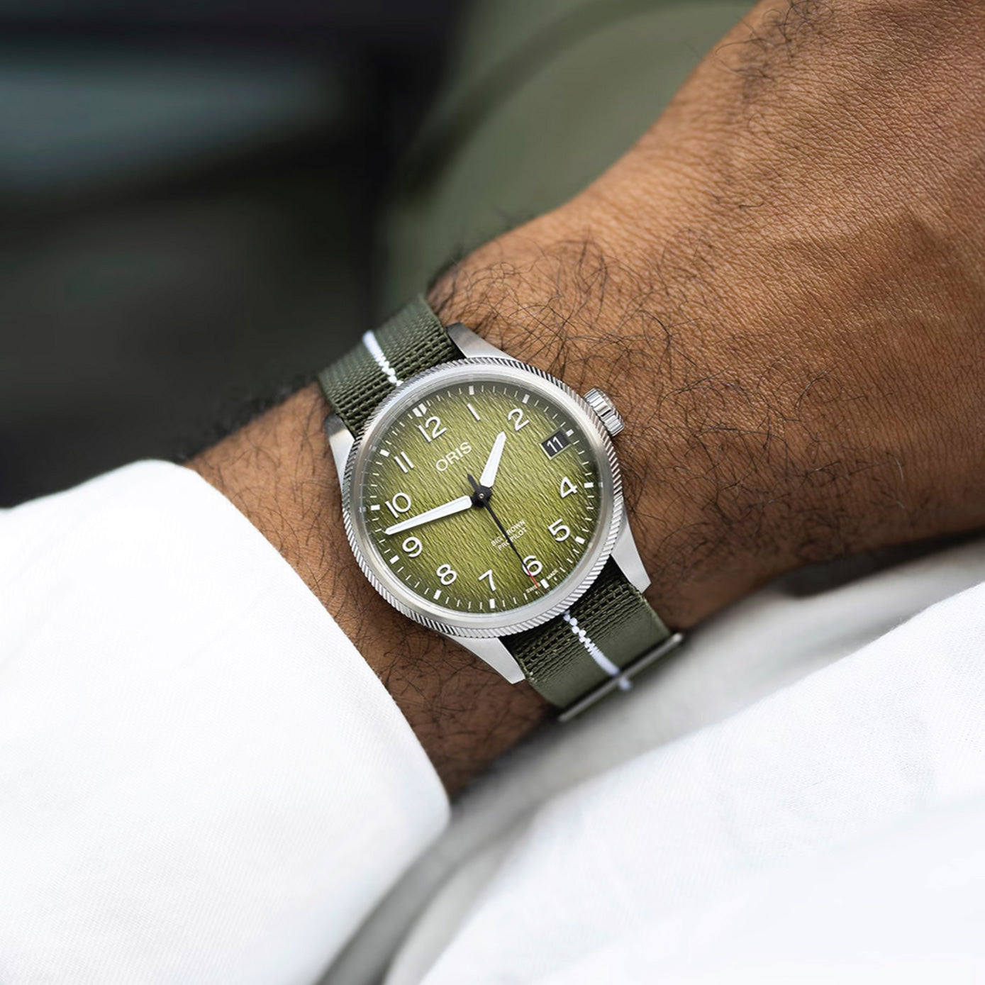 Okavango Air Rescue L.E. - Dial: Green, arab num, Strap: Textile strap green