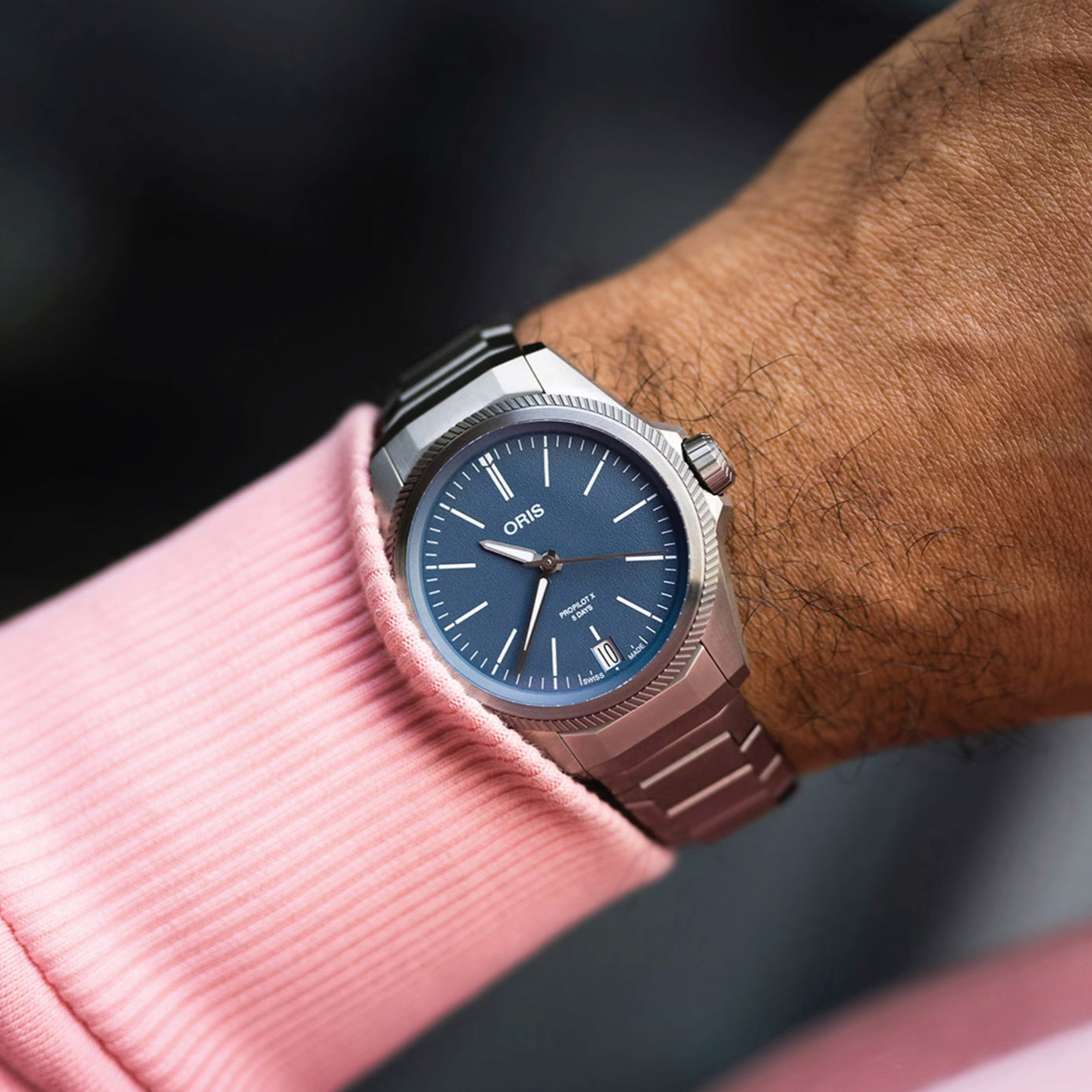 Oris BC ProPilot X Cal. 400 - Dial: Blue, Strap: MB Titanium