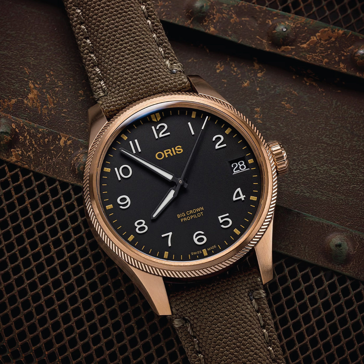 Oris BC Propilot Bronze - Balck Arab Num Dial