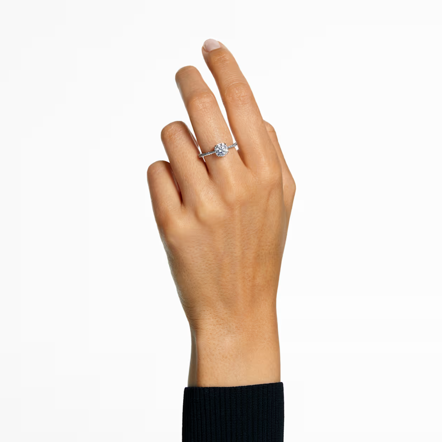 5645250 CONSTELLA: RING RND M WHITE/RHS 50