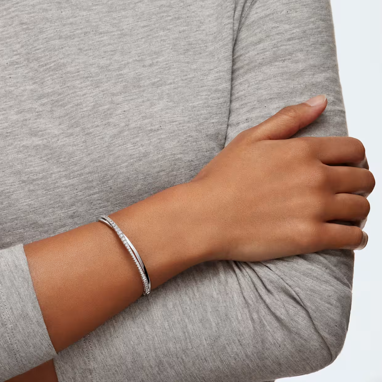 TWIST:BANGLE ROWS CZWH/RHS M 5565210