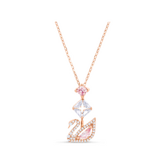 DAZZLING SWAN:NECKLACE CZMO/ROS 5473024