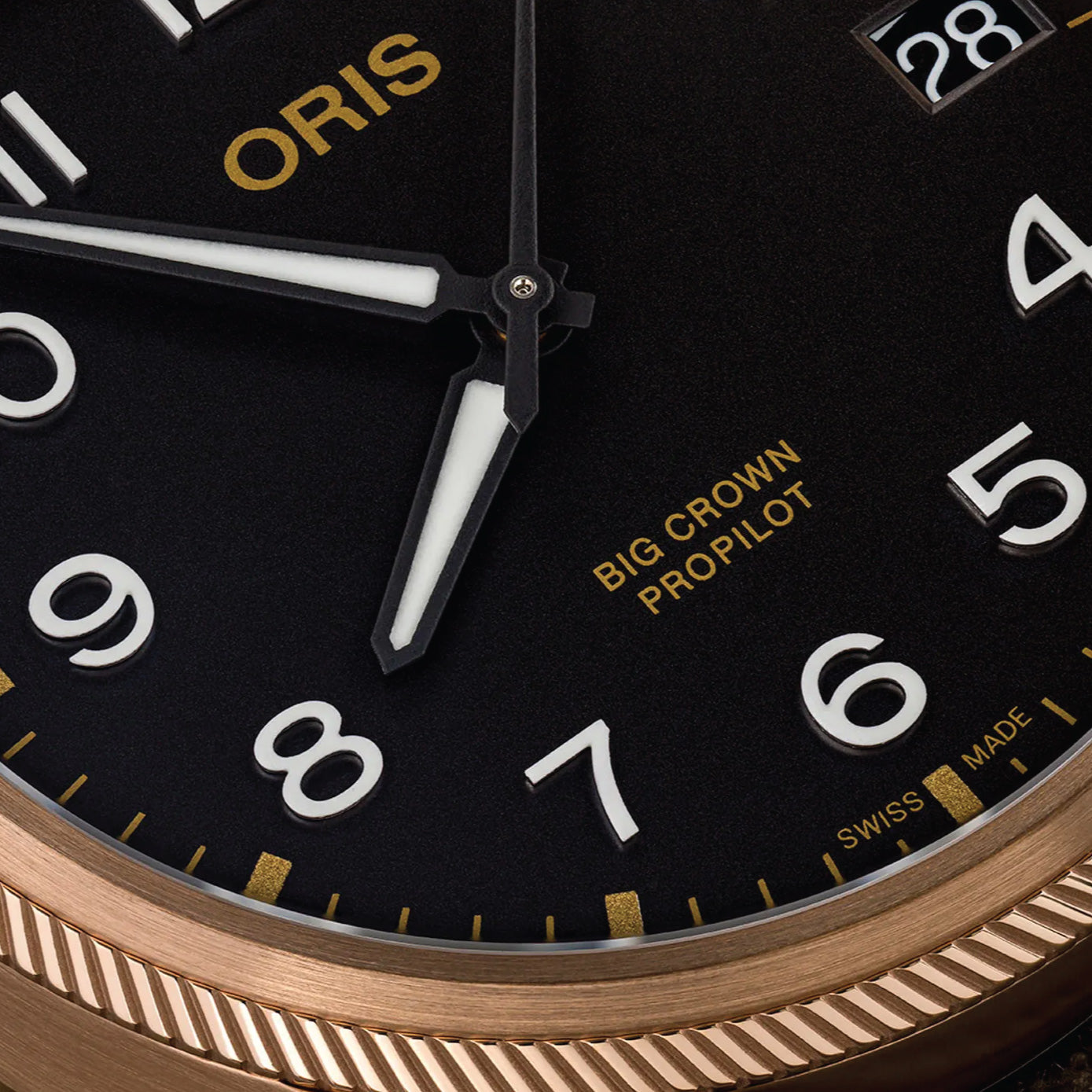 Oris BC Propilot Bronze - Balck Arab Num Dial