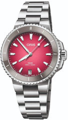 Oris Aquis Date Taste of Summer - Dial: Red, Strap: MB steel polished