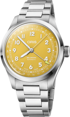 Oris Big Crown Pointer Date - Dial: Yellow, arab num, Strap: MB