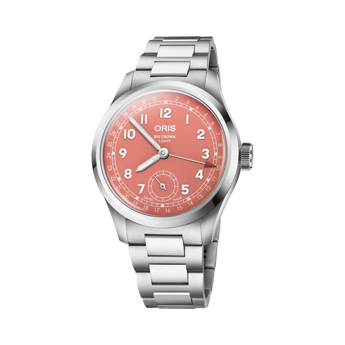 01 403 7799 4068-07 8 20 06 Oris Big Crown Cal. 403 - Dial: Red, arab num, Strap: MB steel