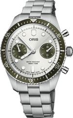 Divers Sixty-Five Chronograph - Dial: Silvered, Strap: MB steel polished