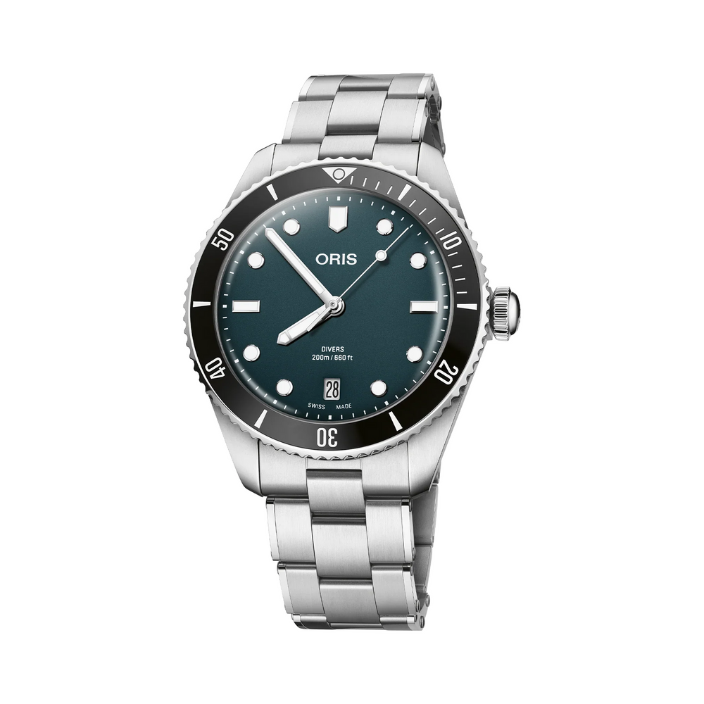 01 733 7795 4055-Set Divers Date-Dial: Blue,Metallbracelet steel