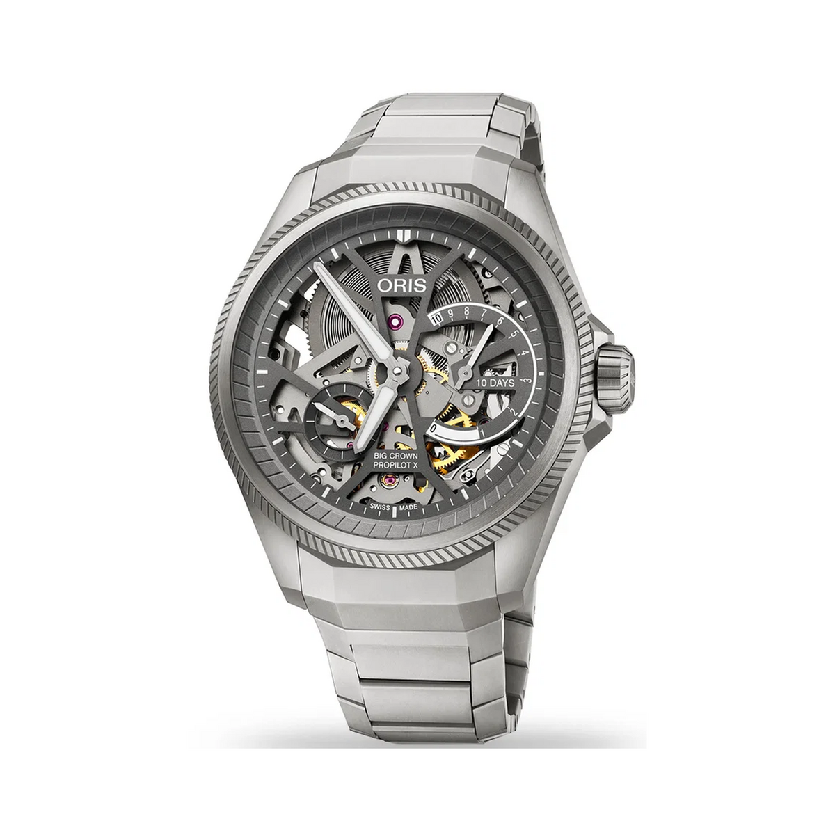 01 115 7759 7153-Set7 22 01 TLC Oris BC ProPilot X Cal. 115 - Dial: Grey, Strap: MB TITAN