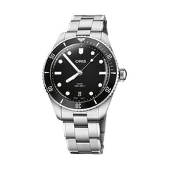 Oris Divers Date-Dial: Black,Metallbracelet steel serial no:4125988