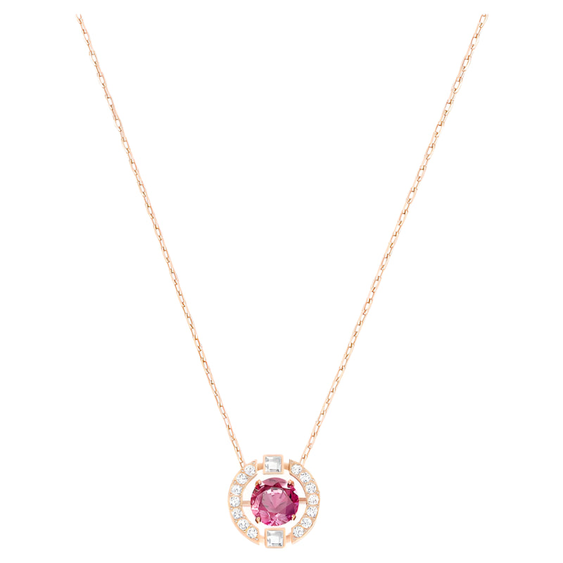 SPARKLING DC:NECKLACE CZRE/CRY/ROS