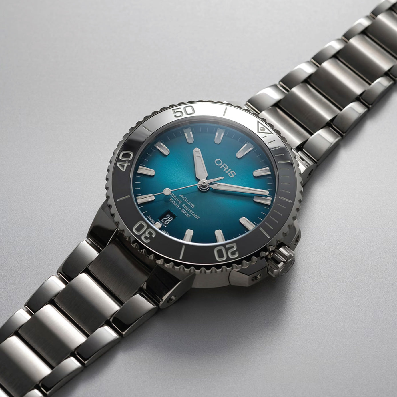 Oris Acquis Date-Blue Dial