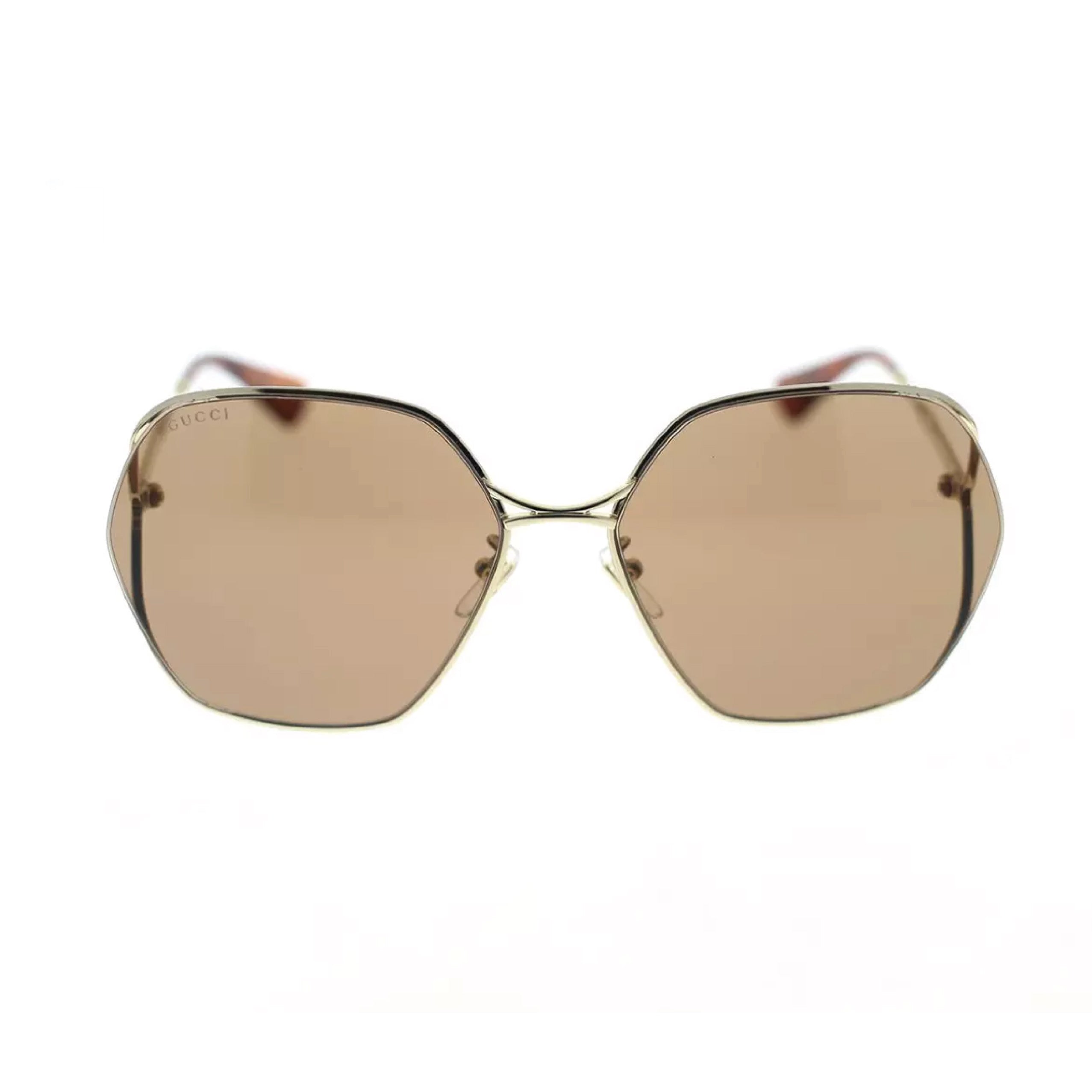 SUNSHADES EYEWEAR - GUCCI GG0818SA002 GOLD (55)-2