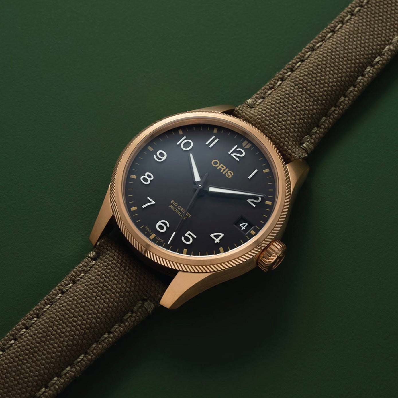 Oris BC Propilot Bronze - Balck Arab Num Dial