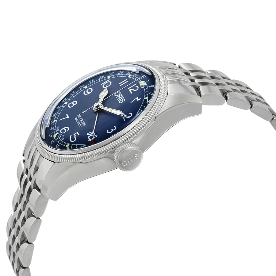 Oris Big Crown Pointer Date-Dial:blue,arab num,Metalbracelet steel