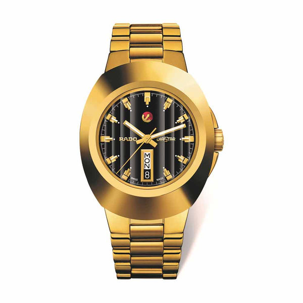 New Original, Automatic Black Dial and Yellow PVD, Automatic Men's R12999153