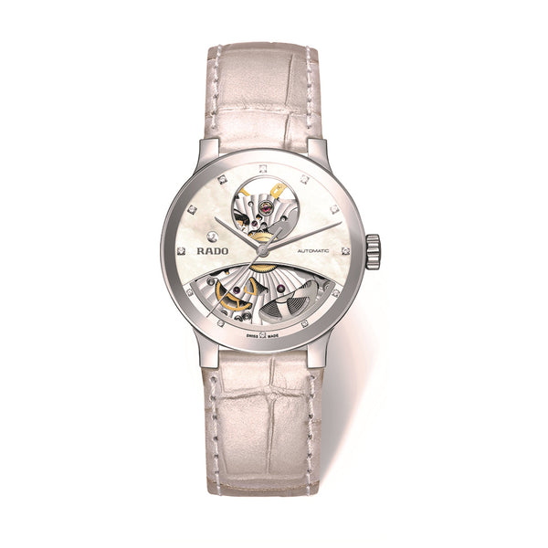 Centrix Automatic Mother of Pearl Dial Open Heart Women's R30245905
